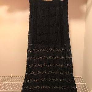 Black Lacey skirt
